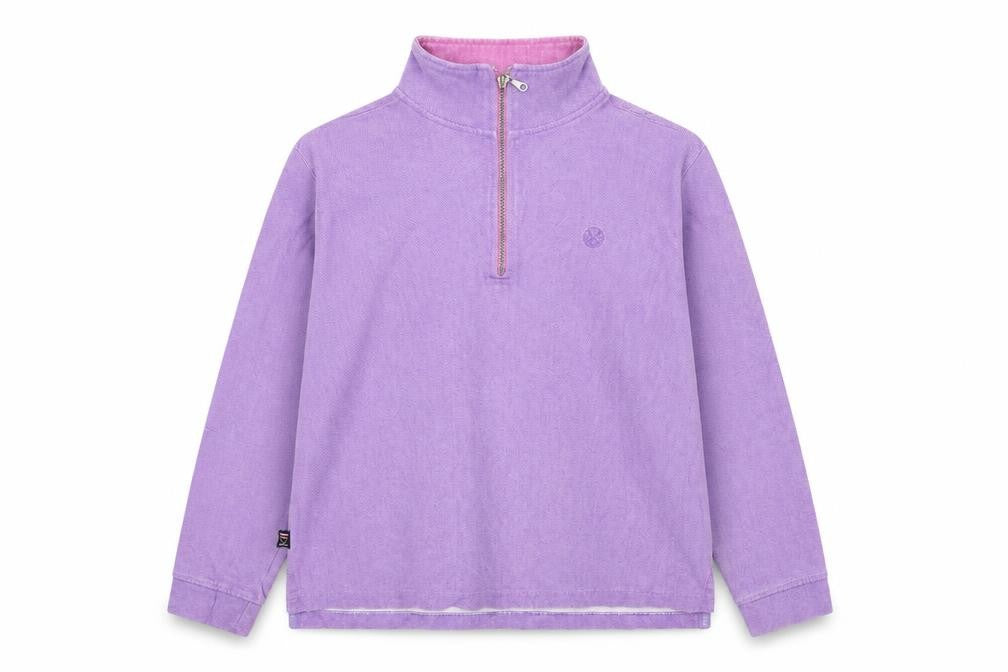 Front view of Chatham women’s pink pullover sweatshirt, size UK 12