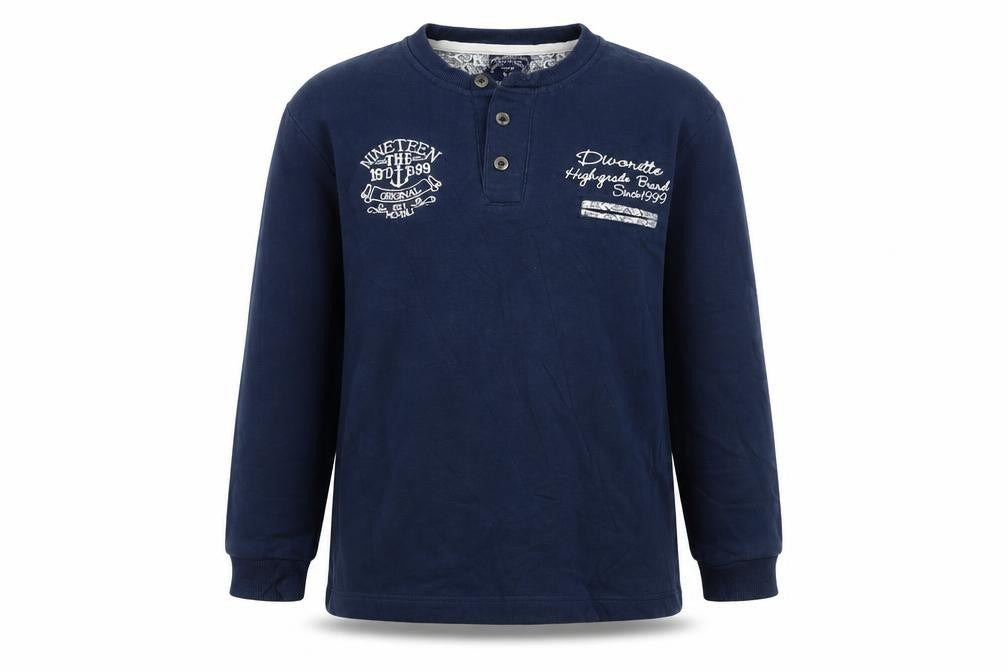 Divonette Girls Blue Paisley Jersey Pullover Sweatshirt Size 11 Years