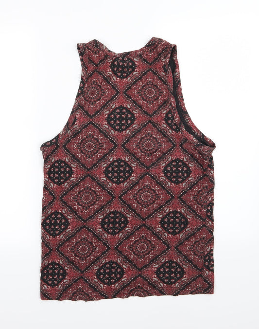 Worland Womens Multicoloured Paisley Jersey Basic Tank Size S