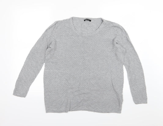 ESMARA Womens Grey  Knit Pullover Jumper Size XL