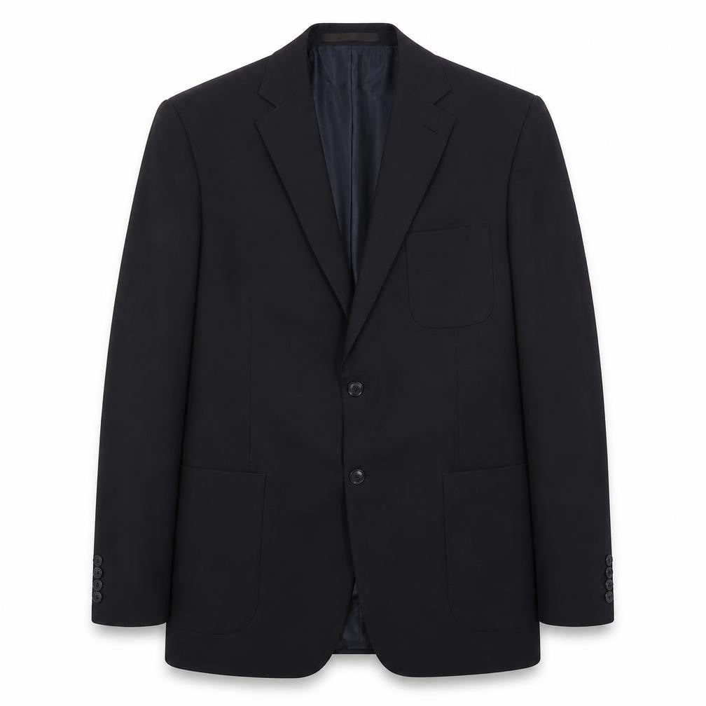Front view of Marks & Spencer men’s blue jacket suit jacket, size 42