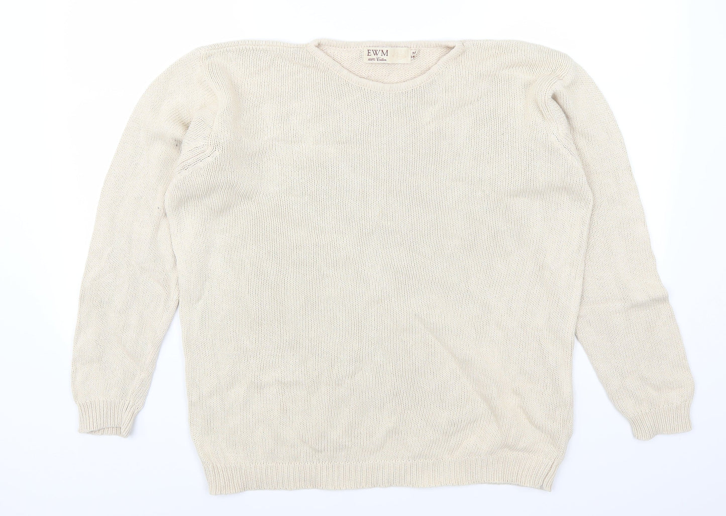 EWM Womens Beige   Pullover Jumper Size 14