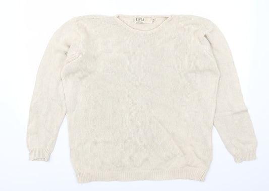 EWM Womens Beige   Pullover Jumper Size 14