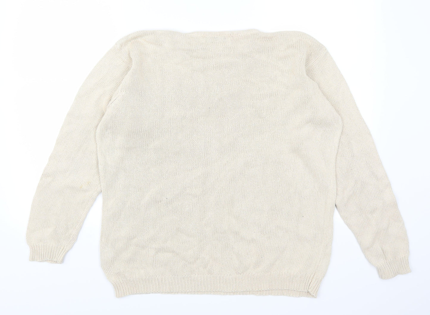 EWM Womens Beige   Pullover Jumper Size 14