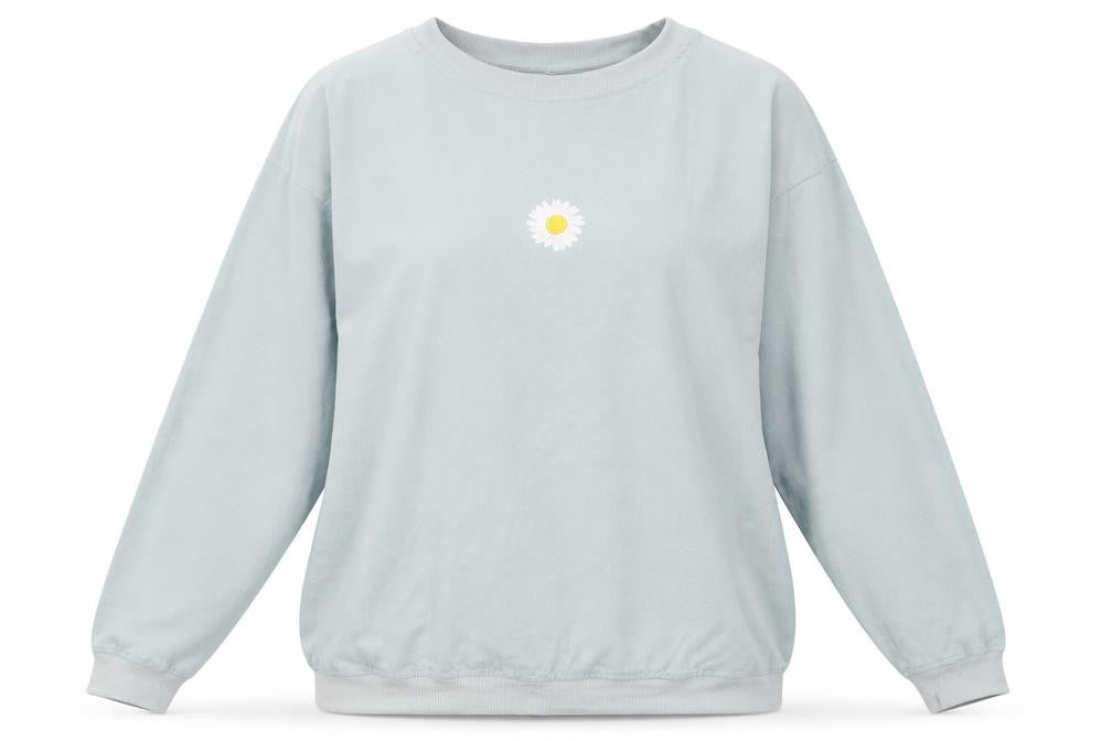 Front view of orderplus women’s green jumper, size M