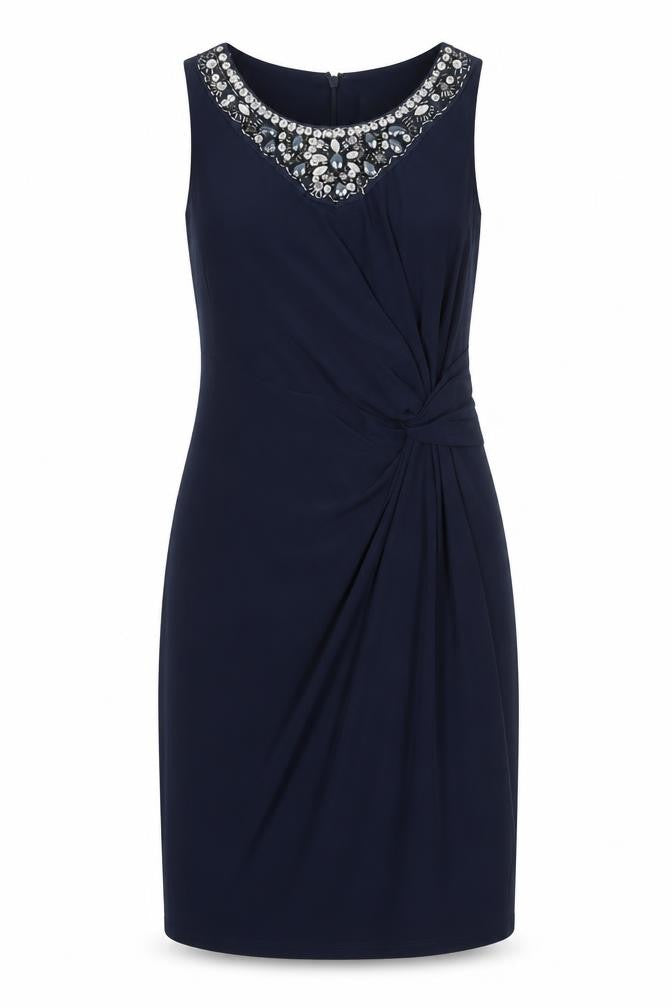 Front view of Dj jaz women’s blue a-line, size UK 4