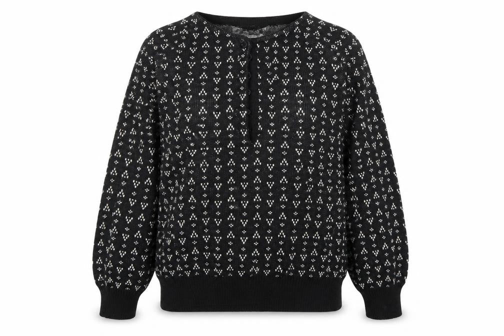 Front view of Styling women’s black jumper, size M