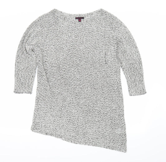 Mandi Womens White   Basic T-Shirt Size 14