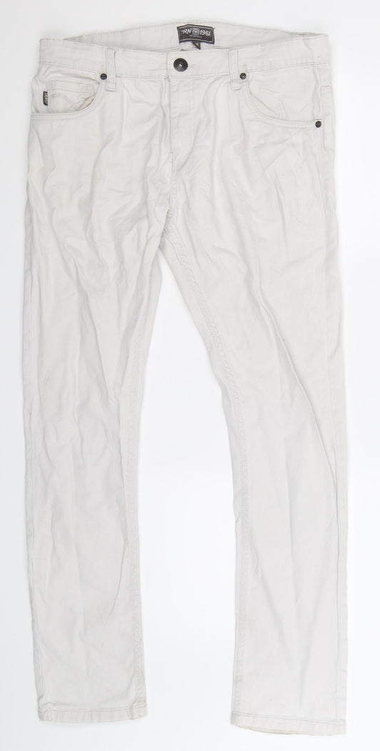 Terranova Womens Grey  Denim Skinny Jeans Size 14 L30 in