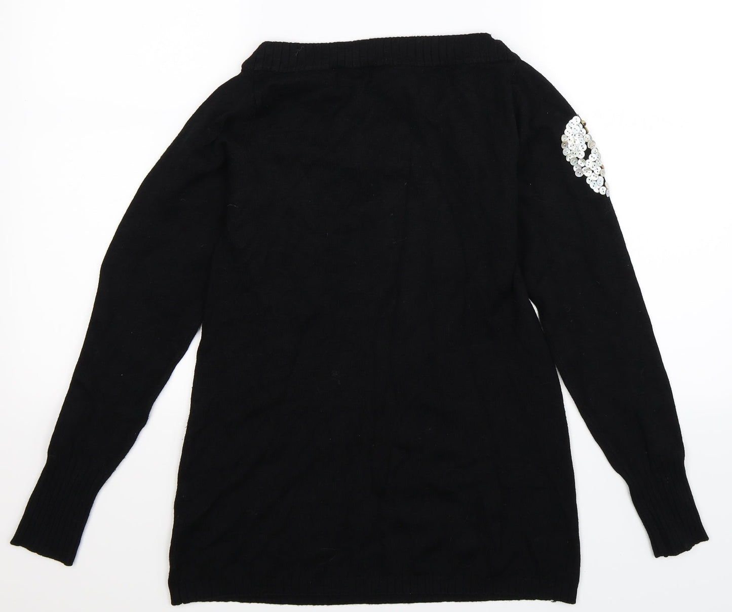 Cubus Womens Black  Knit Pullover Jumper Size M