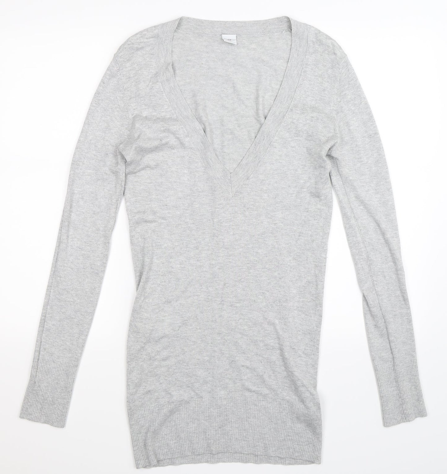 New Look Womens Grey  Knit Pullover Jumper Size 12