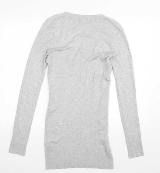 New Look Womens Grey  Knit Pullover Jumper Size 12