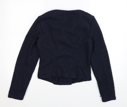 New Look Womens Blue  Knit Jacket Coatigan Size 8