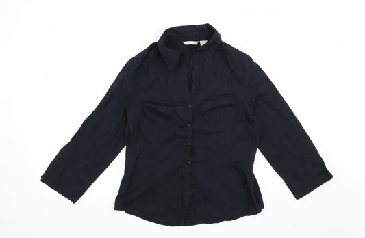 Preworn Womens Blue   Basic Button-Up Size 12