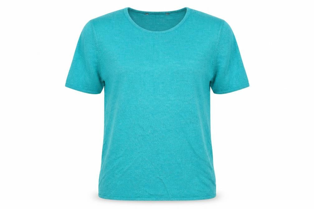 Front view of Bonmarché women’s green jumper, size UK 12
