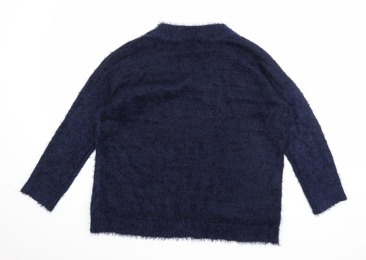 Preworn Womens Blue  Knit Pullover Jumper Size M