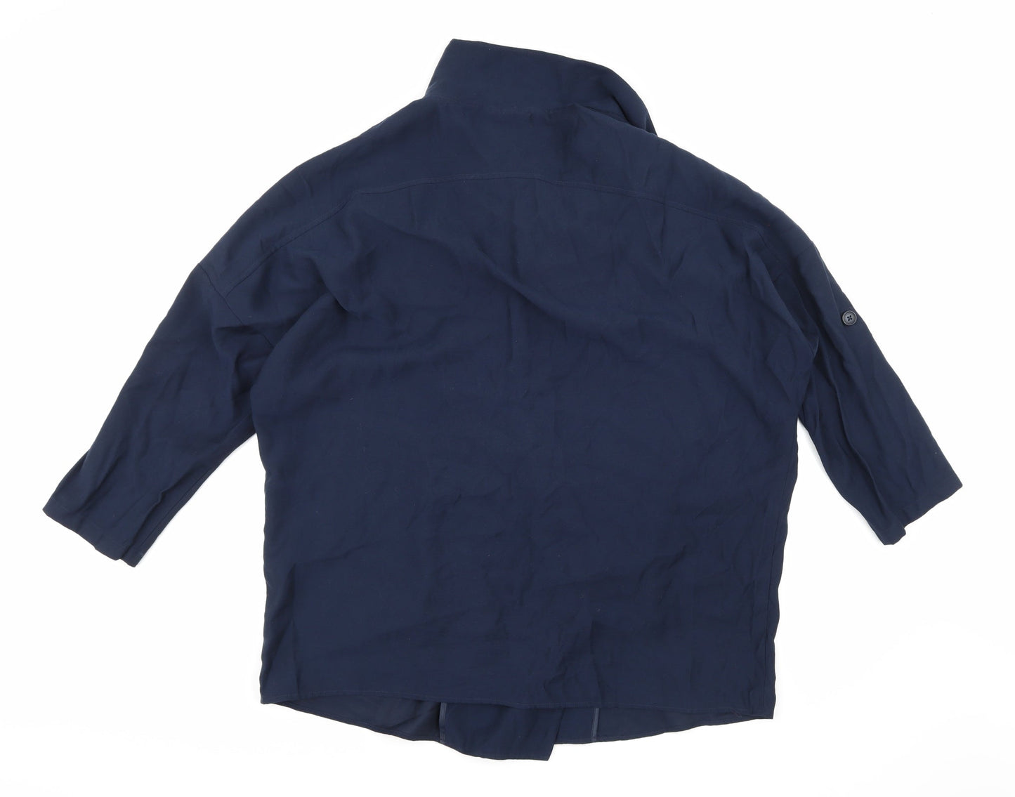 Marks and Spencer Womens Blue   Pea Coat Coat Size 14