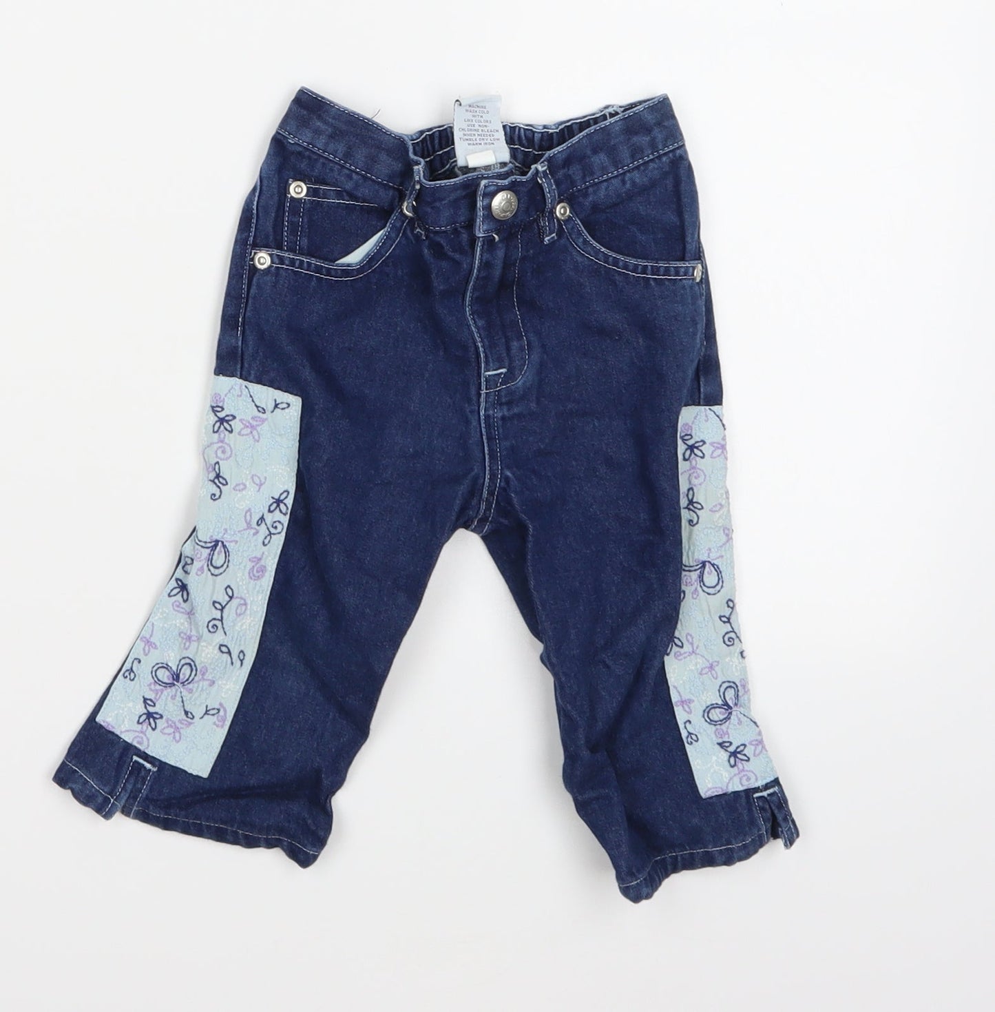 Gap Girls Blue  Denim Capri Jeans Size 12-18 Months