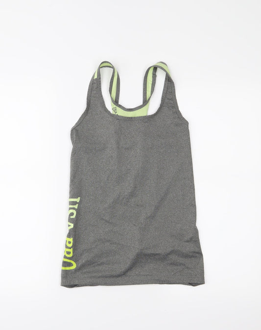 USA Pro Womens Grey   Basic Tank Size 8