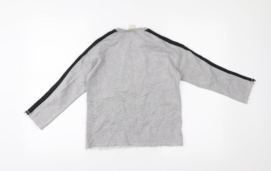 Zara Girls Grey   Pullover Jumper Size 8 Years
