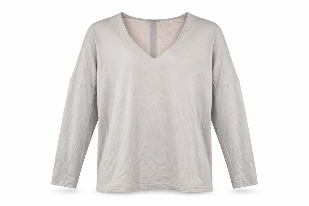 Front view of Zara women’s grey jumper, size S