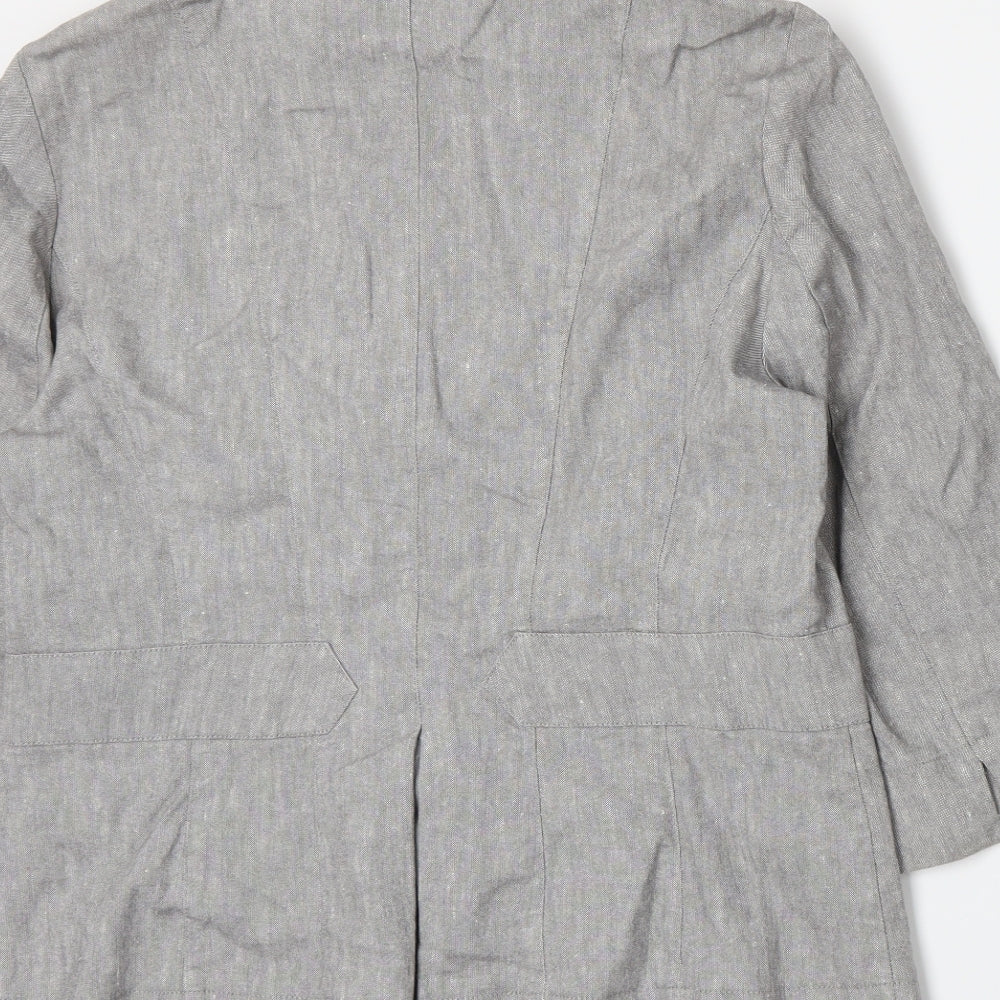 Per Una Womens Grey   Jacket Blazer Size 10