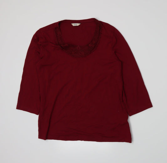 Marks and Spencer Womens Red   Basic T-Shirt Size 12