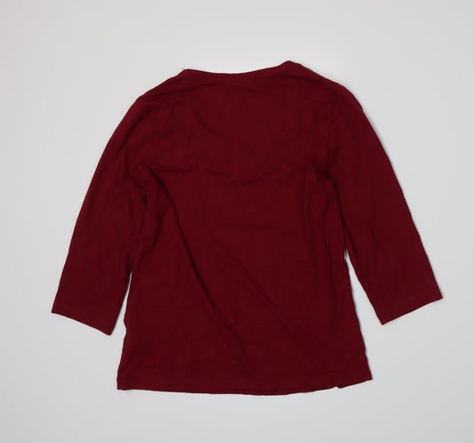 Marks and Spencer Womens Red   Basic T-Shirt Size 12