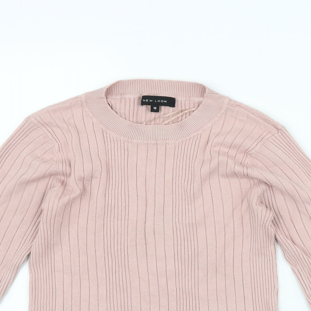 New Look Womens Pink   Pullover Jumper Size 12