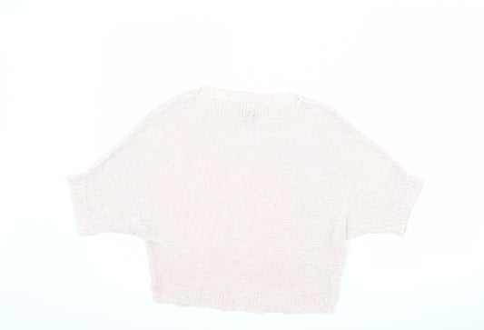 Carina Ricci Womens Pink   Basic T-Shirt Size S