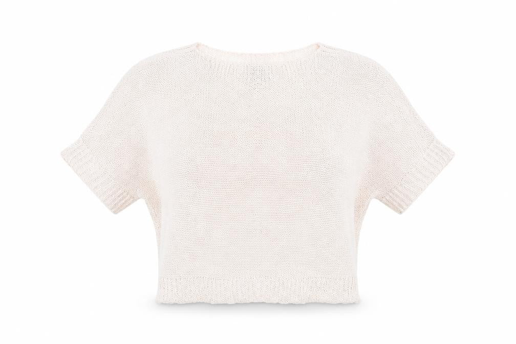Front view of Carina Ricci women’s pink basic t-shirt, size S