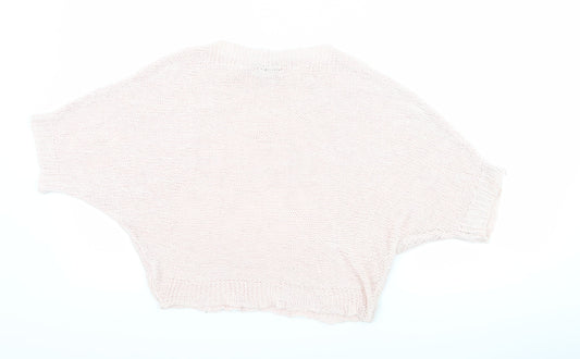 Carina Ricci Womens Pink   Basic T-Shirt Size S