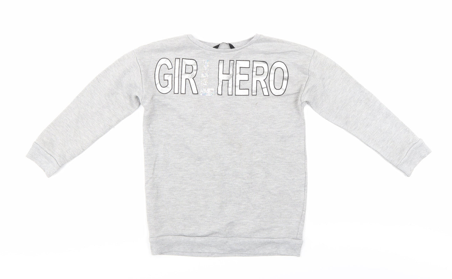 George Girls Grey   Pullover Sweatshirt Size 7-8 Years