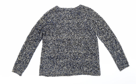 Peacocks Womens Blue  Knit Pullover Jumper Size L
