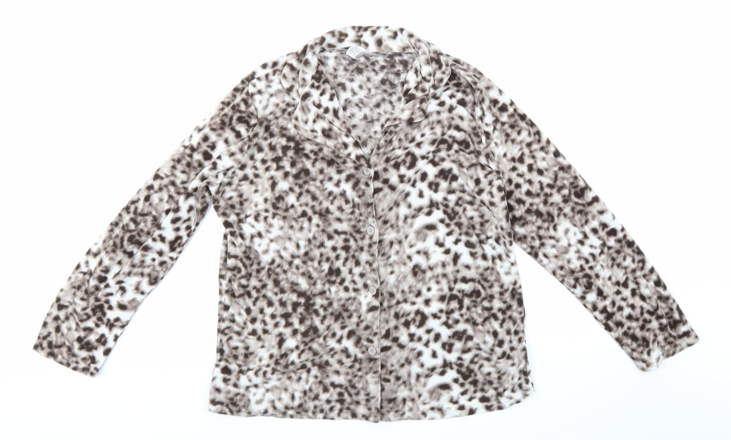 Avon Womens Brown Animal Print  Top Pyjama Top Size 14