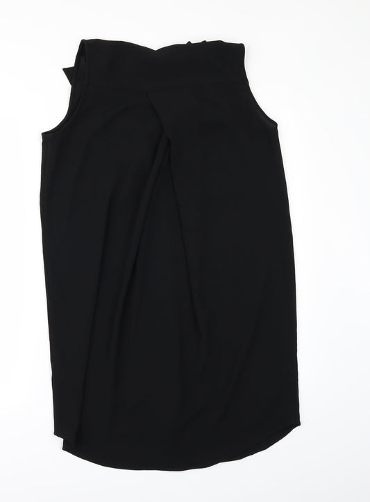 MONK Womens Black   Tunic Blouse Size S