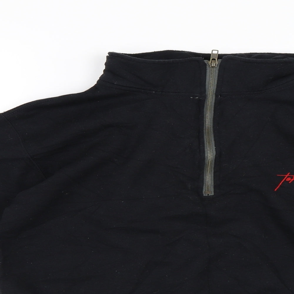 New Look Mens Black   Henley Sweatshirt Size XS