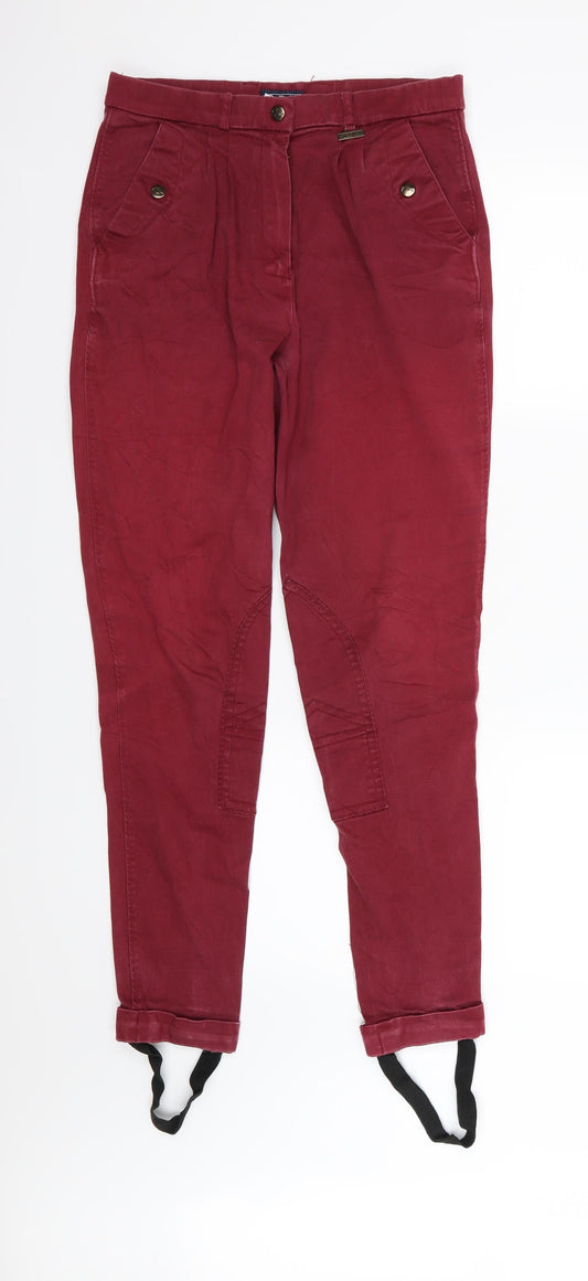 Dublin Womens Red  Denim Skinny Jeans Size 12 L29 in