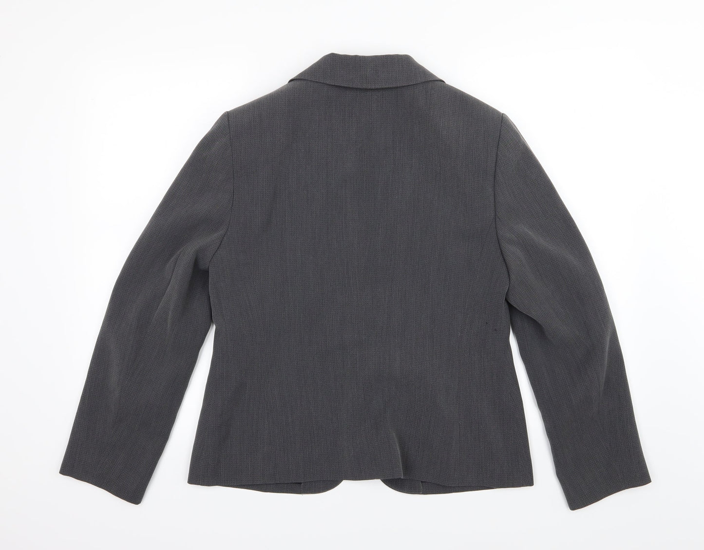 NEXT Womens Grey  Rayon Jacket Suit Jacket Size 14