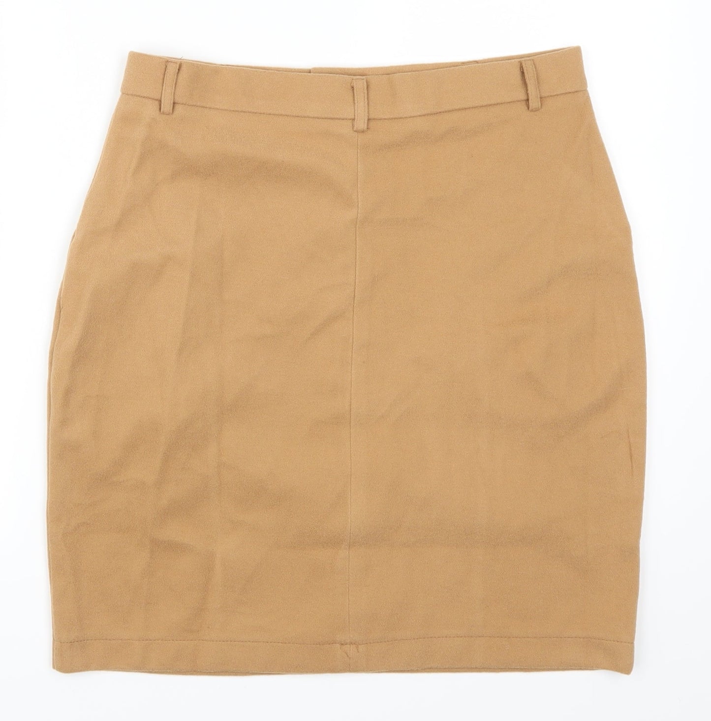 Preworn Womens Beige   Straight & Pencil Skirt Size 30 in