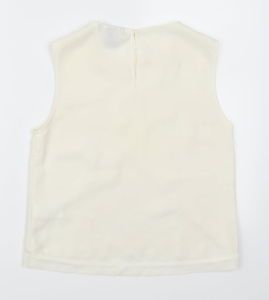 H&M Womens Beige   Basic T-Shirt Size 6