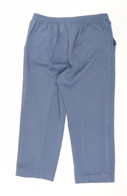 Preworn Womens Blue Striped  Trousers  Size 36 in L25 in