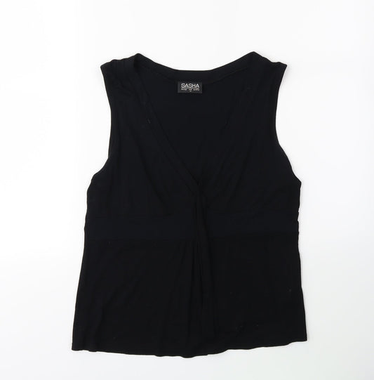 Sasha Womens Black   Basic Tank Size 12
