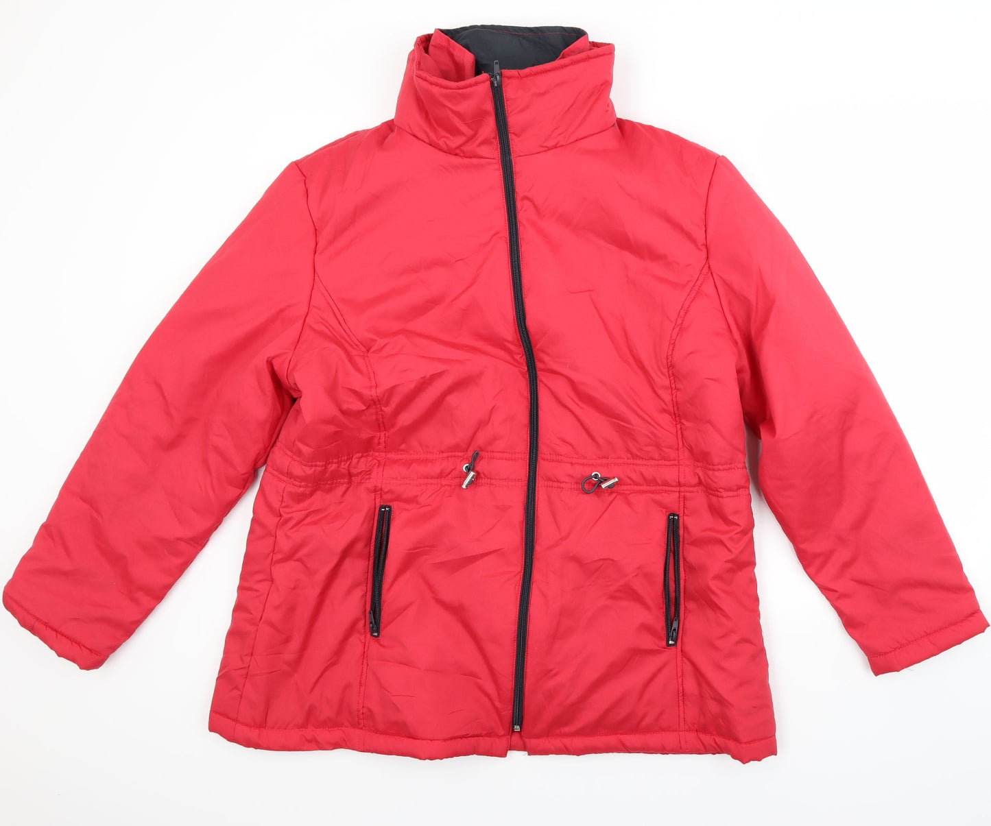 Anne De Lancay Womens Red   Jacket Coat Size L