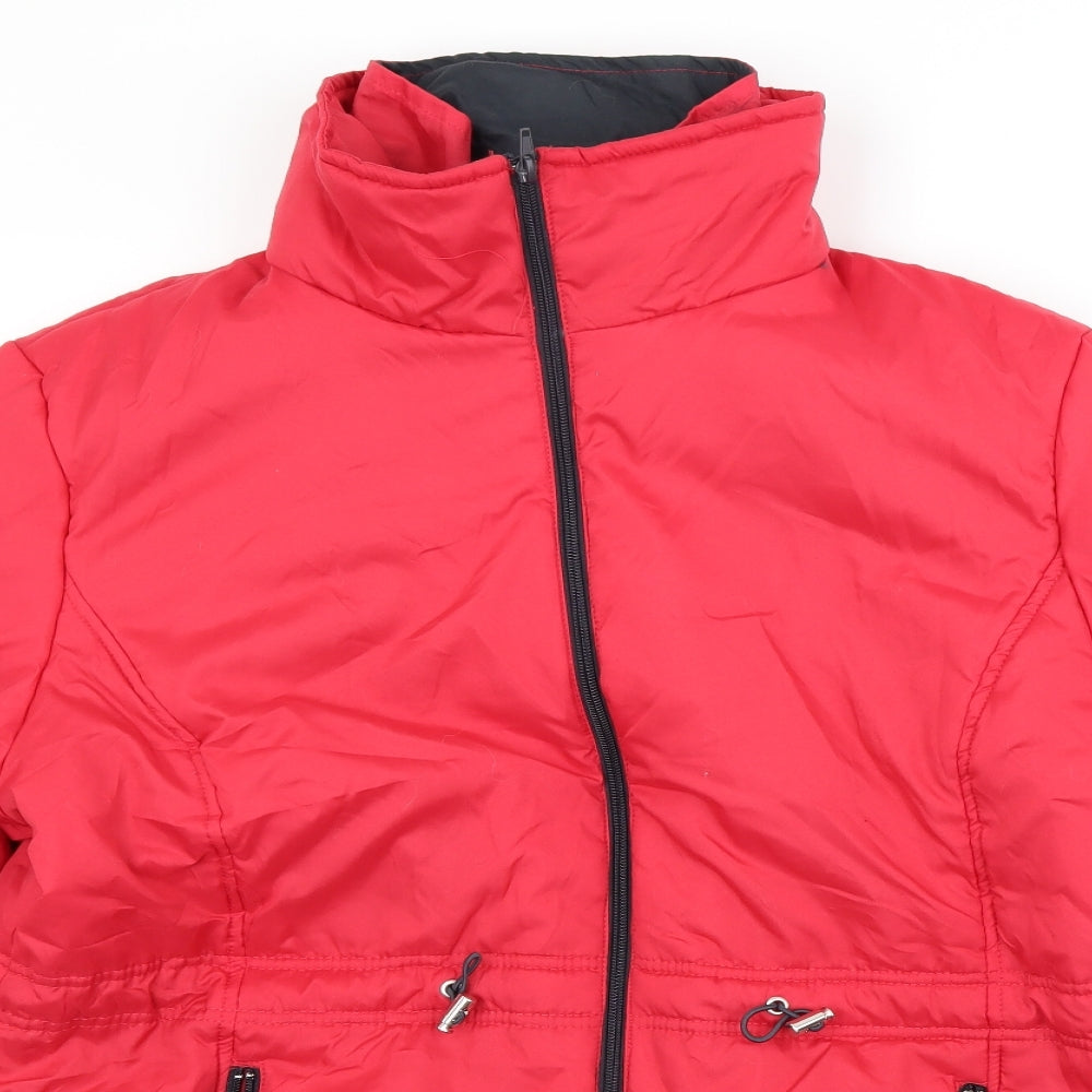 Anne De Lancay Womens Red   Jacket Coat Size L