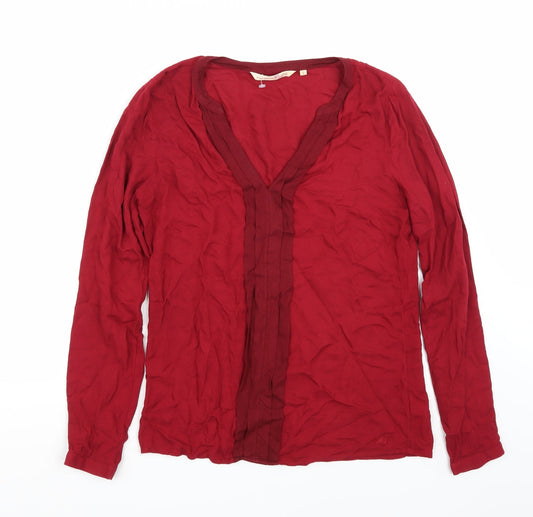 Denim Womens Red   Basic Blouse Size S