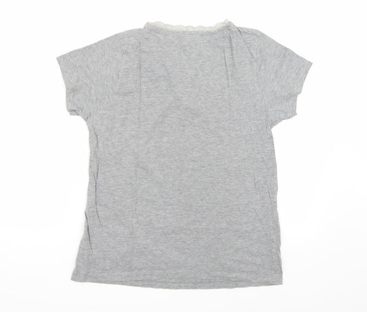 Womans Secret Womens Grey   Basic T-Shirt Size 10