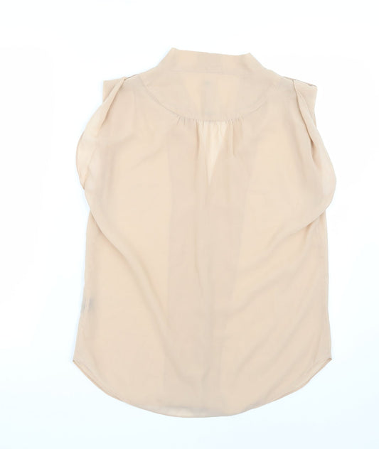 W118 Womens Beige   Basic Blouse Size S