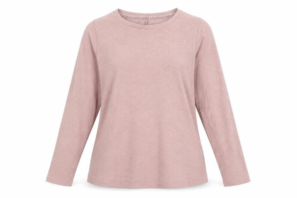 Front view of Next women’s beige pullover sweatshirt, size UK 14