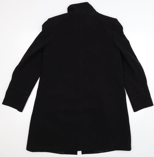 BHS Womens Black   Overcoat Coat Size 12